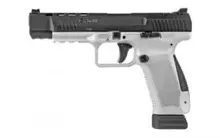 CANIK TP9SFX 9MM 5.2" 20 Round Capacity, Black/White, Match Grade Pistol