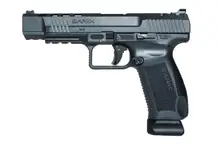 Canik TP9SFX 9mm Handgun with 5.2" Barrel, Sniper Grey Finish, and 20-Round Magazines