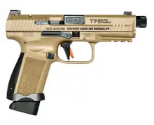 Canik TP9 Elite Combat 9mm Luger Semi-Automatic Pistol, 4.73" Threaded Barrel, 18+1 Round, Flat Dark Earth Cerakote, Optics Ready Slide - HG6481D-N