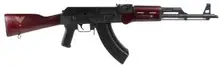 Century Arms BFT47 Veteran 7.62x39mm AK-47 Rifle, 16.5" Barrel, Black Polymer Grip, Engraved Wood Stock, 30-Round, Limited Edition