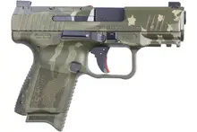 Canik TP9 Elite SC "We The People" 9mm, 3.6" Barrel, Green Cerakote, 12/15rd Semi-Automatic Pistol (HG5610WG-N)