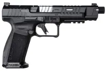 Canik Mete SFX Pro 9mm Luger, 5.74" Threaded Barrel, Black, Optic Ready, 18/20 Round Mags