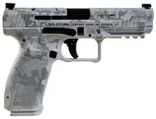 Canik Mete SFT 9mm Luger Semi-Automatic Pistol, 4.46" Match Grade Barrel, 20+1 Rounds, Arctic Digital Camo, Optic Ready (HG5636AWDN)