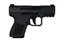 Canik Mete MC9 9MM, 3.18" Barrel, Optic Ready, Black Semi-Automatic Pistol with 12+1/15+1 Rounds - HG7620-N