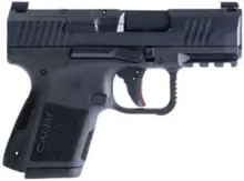 Canik Mete MC9 9mm Luger Semi-Automatic Pistol, 3.18" Black Steel Barrel, 15-Round Capacity, Mecanik MO1 Optic, Black Polymer Frame with Picatinny Rail - HG7620V-N