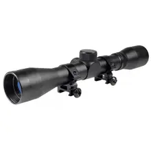 TRUGLO Buckline 4x32mm Matte Black Anodized Rifle Scope with 1" Tube and Duplex Reticle - TG85043XB