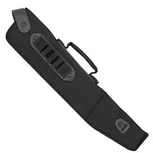 DeSantis Gunhide Kurz Shotgun Case, Nylon and Leather, Fits .410 Bore 14" Barreled Pump Action Firearms, with Removable Ammo Carrier and Non-Slip Shoulder Strap, Black