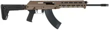 M+M Industries M10X Semi-Automatic Rifle 7.62X39MM, 16.5" Threaded Barrel with Muzzle Brake, 30+1 Rounds, Flat Dark Earth Aluminum Receiver, Black 5-Position Side Folding Collapsible Synthetic Stock