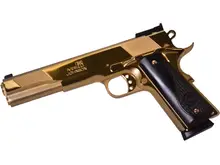 Iver Johnson Eagle XL .45ACP 6" Pistol with 24K Gold Detail and Black Wood