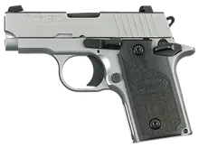 SIG SAUER P238 HD Micro-Compact 380 ACP 2.7in Stainless Steel Pistol with G10 Grips - 6+1 Rounds - CA Compliant