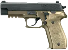 Sig Sauer P220 Combat 45 ACP 4.4" Full Size Pistol, 2-Tone FDE, DA/SA, Polymer Grip, 10+1 Rounds, CA Compliant