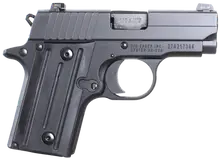 Sig Sauer P238 Micro-Compact 380 ACP 2.7" Black Nitron Stainless Steel Pistol with Polymer Grip - MA Compliant, 6+1 Rounds