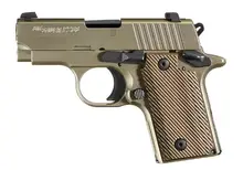 SIG Sauer P238 .380 ACP 6RD 2.7in Nickel Vector Grips Pistol