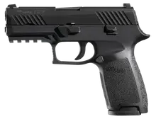 SIG Sauer P320 Carry 45 ACP 3.9in Nitron Pistol - 10+1 Rounds, Black Polymer Grip/Frame, Stainless Steel