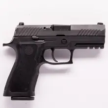 Sig Sauer P320 Carry 9mm Luger Nitron Pistol with Night Sights, 3.9" Barrel, 17+1 Rounds, Black Polymer Grip/Frame