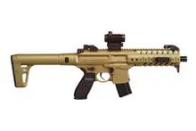 SIG Sauer MPX .177 Caliber 30RD CO2 Air Rifle FDE with Red Dot