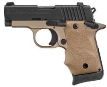 Sig Sauer P238 Pistol, .380 ACP, 2.7in, 7rd, 2-Tone FDE Black