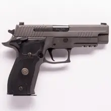 Sig Sauer P226 Legion Series 9mm SAO Pistol with 4.4" Barrel, 15-Round Capacity, Gray PVD Finish, and Black G10 Grip