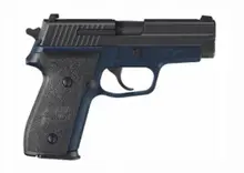SIG Sauer M11-A1 9mm Navy Blue Compact Pistol, 15+1 Rounds, Black Nitron, SRT