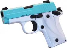 SIG Sauer P238 380ACP Robins Egg Blue Slide 6 Round Pistol