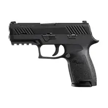 SIG Sauer P320 Compact 45 ACP 3.9" Barrel 9-Round Black Nitron Stainless Steel with Manual Safety and SigLite Night Sights