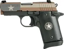 SIG SAUER P238 Texas Flag Edition .380 ACP 2.7" Pistol with Night Sight, 6-Round Capacity, FDE