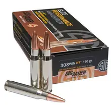 Sig Sauer Elite Hunting .308 Winchester 150gr Copper OTM Ammunition, 20 Rounds