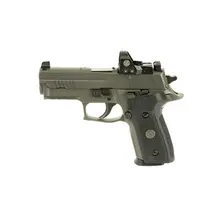 SIG Sauer P229 Legion RX 9mm Luger 3.9in Compact Pistol - 10+1 Rounds with Romeo1, Gray PVD Stainless Steel Slide