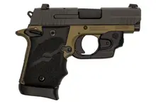 Sig Sauer P938 9mm Luger 3in FDE/Black Pistol with Lima-38 Laser Module - 7+1 Rounds