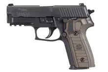 SIG Sauer P229 Compact Select 9mm Luger Nitron Stainless Steel Slide Pistol with Brown G10 Grip - 10+1 Rounds
