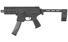 SIG Sauer MPX K 9mm 4.5" Barrel Black Pistol with Folding Brace, 30+1 Round, PMPX-4B-9