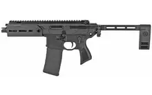 SIG Sauer MCX Rattler 5.56x45mm NATO Pistol with 5.5" Barrel, 30+1 Capacity, Black Finish, Folding Brace & Polymer Grip - PMCX-5B-TAP