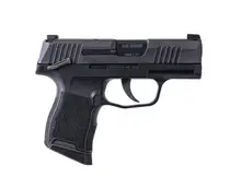 Sig Sauer P365 Nitron Micro-Compact 9mm Luger MA Compliant Pistol with 3.1" Barrel, 10+1 Rounds, X-Ray3 Sights, Manual Safety, and Black Polymer Grip