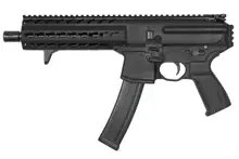 SIG Sauer MPX 9mm Pistol, 8" Barrel, 30rd Mag, M-LOK Rail, Flip-Up Sights