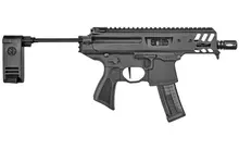 SIG Sauer MPX Copperhead 9mm 4.5" Barrel Pistol with 20-Round Capacity, Black Polymer Grip, and PCB Folding Stock - PMPX-4B-CH