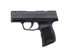 SIG Sauer P365 SAS 9mm Micro-Compact Black Pistol with 3.1" Barrel, FT Bullseye Night Sight, and 10+1 Rounds Capacity