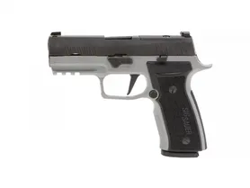 SIG Sauer P320 AXG Carry 9mm 3.9" Barrel Two-Tone Titanium Pistol with XRAY3 Night Sights and 17-Round Capacity