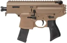 SIG Sauer MPX Copperhead 9mm 3.5" Barrel Semi-Automatic Pistol with 20-Round Capacity, No Brace, Coyote Tan Finish