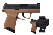 SIG SAUER P365 9MM 10+1 Round Optic Ready Pistol with XRAY3 Night Sights & Holster, FDE