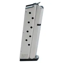 Ed Brown 1911 Government/Commander 9mm Luger 9 Round Stainless Steel Magazine