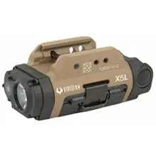 Viridian X5L Gen 3 Universal Green Laser Sight and Tactical Light Combo with Rechargeable Battery, 500 Lumen, Flat Dark Earth - 9300016