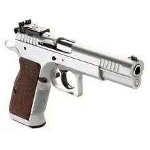 Tanfoglio Defiant Limited Pro 9mm Luger, 4.80" Barrel, 16+1 Round, Hard Chrome Finish, Brown Polymer Grip - IFG TF-LIMPRO-9SF