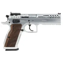 Defiant Stock Master Large 40 S&W Pistol by Italian Firearms Group, 4.75" Barrel, Hard Chrome Finish, Wood Grip, 14 Rounds - TF-STOCKM-40