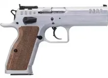 Tanfoglio Stock II 10mm Semi-Auto Pistol with 4.45" Chrome Bull Barrel and 13-Round Capacity