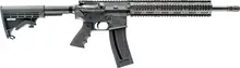 Chiappa Firearms MFour-22 Gen-II Pro 22 LR Rifle with 18.50" Barrel and 6 Position Black Stock