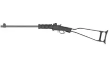 Chiappa Firearms Little Badger 17HMR 16.5" Single Shot Rifle with Threaded Barrel and Folding Stock - Black