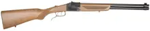 Chiappa Firearms Double Badger 22 LR 20 Gauge 19" Over/Under Blued Beechwood Folding Checkered Stock