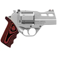 Chiappa Firearms Rhino 30DS X Special Edition .357 Mag, 3" Stainless Steel Barrel, 6-Rounds, Black/Red G10 Grip with Leather Holster