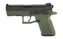 CZ P-07 9MM Luger OD Green Frame Black Slide with Interchangeable Backstrap Grip - 10RD 01077