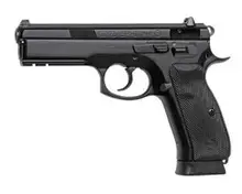 CZ 75 SP-01 Tactical 9mm Luger Black Pistol with 4.6in Barrel, 10+1 Rounds, 3 Dot Tritium Sights, and Rubber Grip - 01153